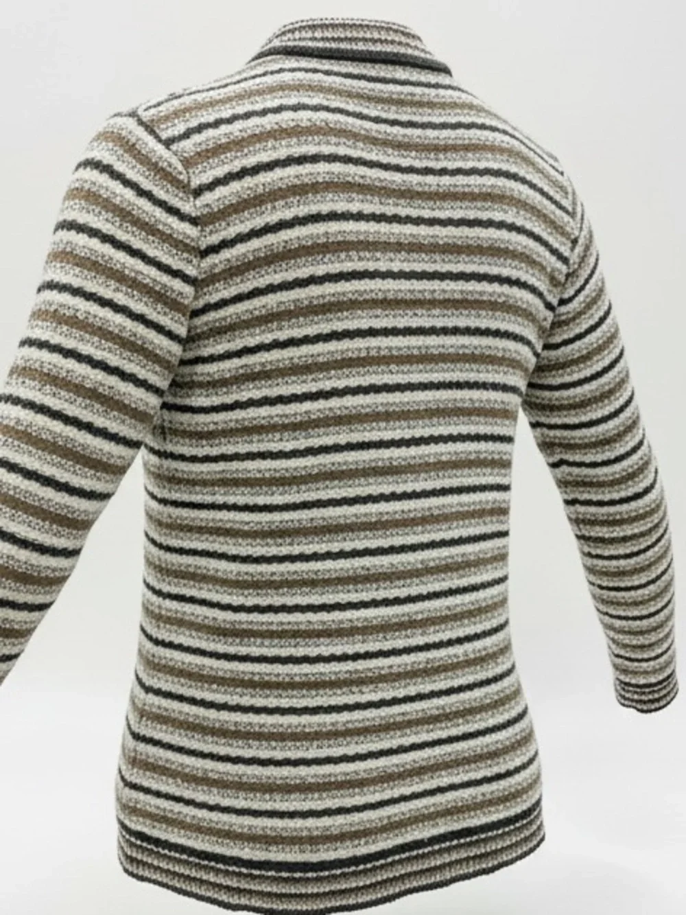 Retro Unisex Tony Lambert Striped Crewneck Knit Sweater SZ L Grandpacore Urban